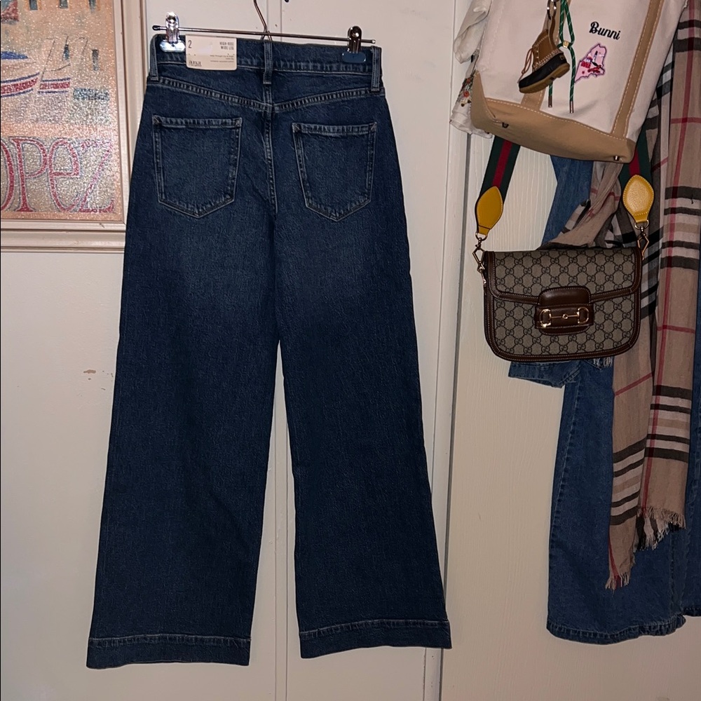 a.n.a Deep Indigo Wide-Leg Jeans - Picture 4 of 5